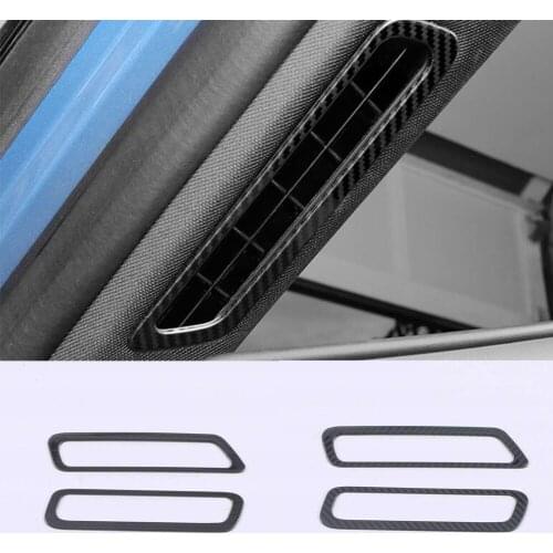 Car Body Styling Stick Garnish Cover Frame Trim Front Air Condition Outlet Vent Parts 2pcs For Ford Explorer U625 2019 2020 2021