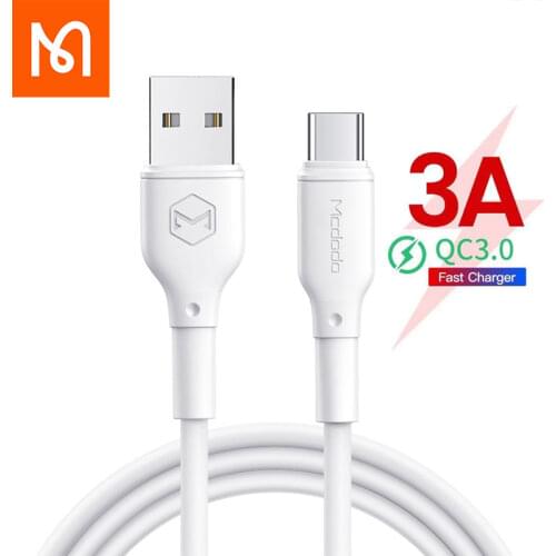 Mcdodo 3A Type-c Cable QC3.0 4.0 Fast Charger For Samsung Huawei usb Cables