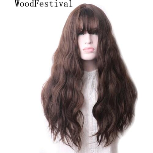 WoodFestival Black Wigs