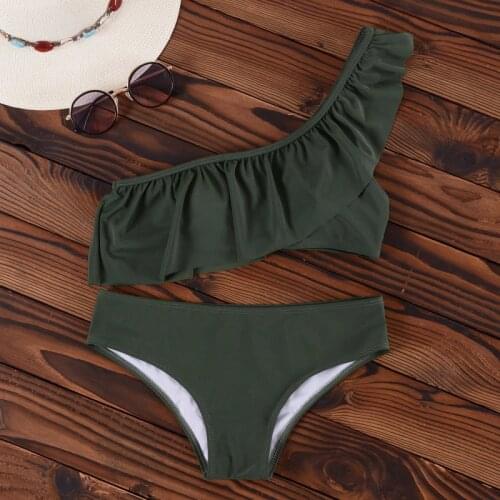 YONGSEN Swimwear With Ruffles