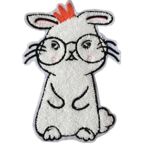 20pcs/Lot Embroidery Letters Clothing Decoration Accessories Animal Rabbit Diy Iron Heat Transfer Applique Mario Patch