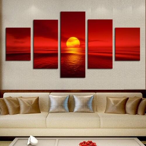 5 Panel HD Print Print On Canvas Art Painting For home living room decoration