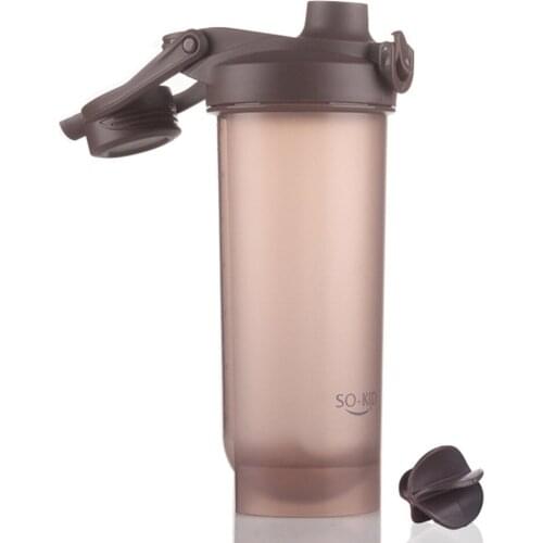 500ml protein powder shake cup direct drinking sports water bottle portable outdoor fitness fruit juice bottle dropshiping