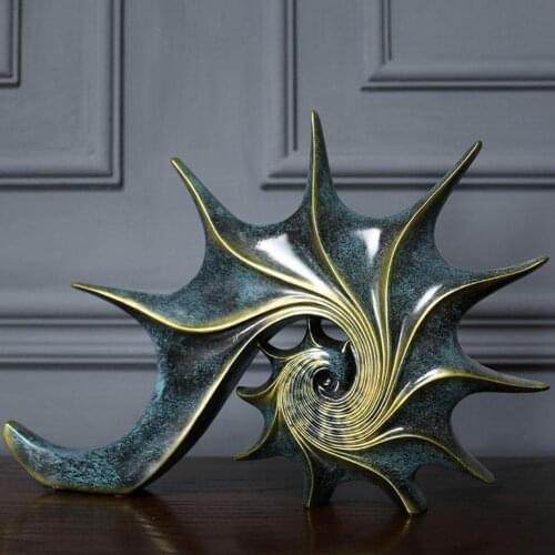 Abstract Personality Conch Ornaments Sculpture Crafts Counter Bar Cabinet Wine Furnishings Room Living Porch V4U3