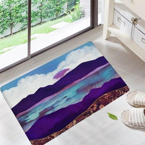Abstract Natural Landscape Floor Mats Living Rooms Anti-slip Carpet for Bedroom Kitchen Bathroom Rug Welcome Mats Front Door