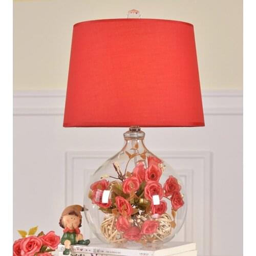 American creative table lamp bedroom simple modern Nordic romantic warm wedding long light warm light dowry bedside lamps