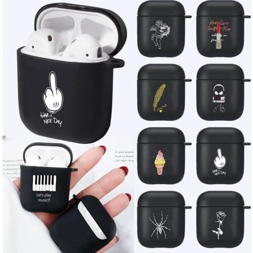 AirPods Case for Apple AirPods 2/1 Gen Wireless Bluetooth Headphones Matte TPU Soft Protector Case