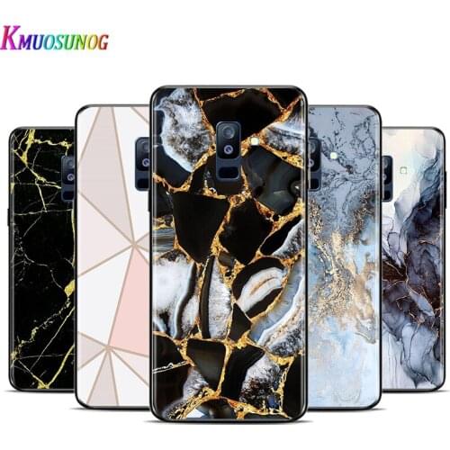 Flower Fashion Marble For Samsung Galaxy A9 A8S A8 A7 A6S A6 A5 A3 A750 Plus 2018 2017 2016 Star Phone Case