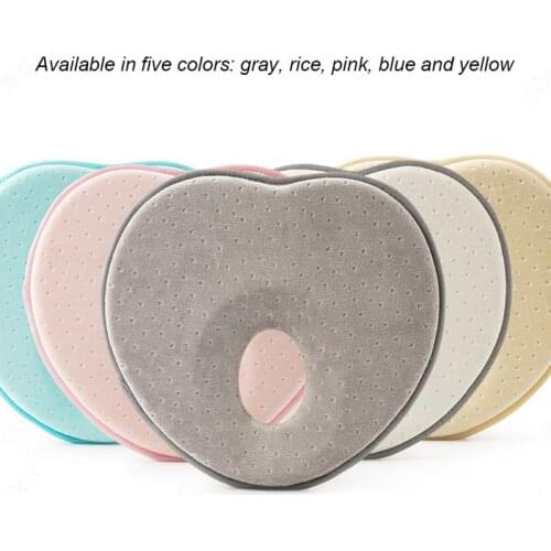 Baby Pillow Toddler Sleep Positioner Anti Roll Cushion Flat Head Protect Newborn Anti-eccentric Pillow For Children Baby Bedding