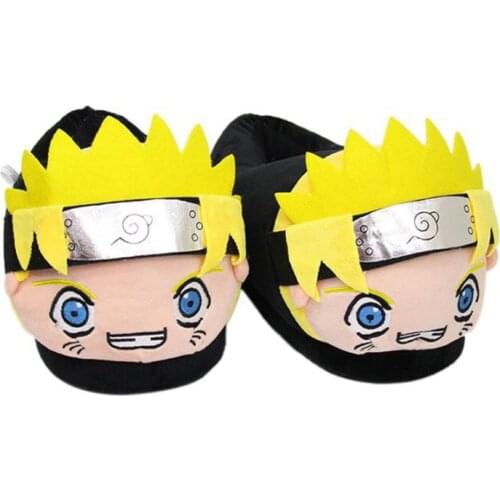 Hot Anime Cartoon Ninja Doll Slippers Cosplay Shoes Cute Funny Winter Warm Indoor Plush Toy Slipper For Man Woman