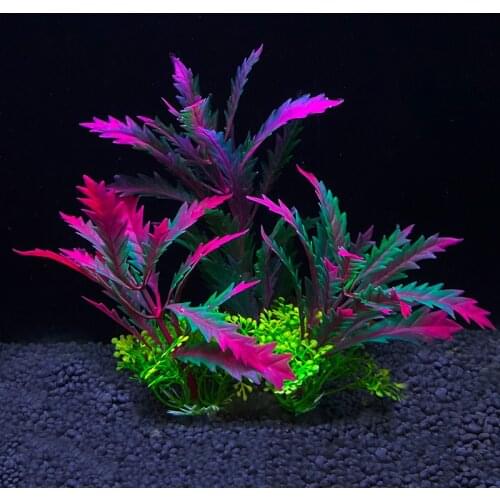 Artificial Underwater Plastic Plants Aquarium Fish Tank Aquatic Fake Shrub Green Water Grass Viewing Simulation Decoration