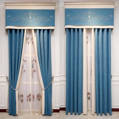 Classical luxury blackout curtains for bedroom kitchen hotel curtains high quality and guaranteed curtains for bedroom