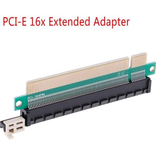 Hot PCI-E 16x Male To Female Riser Extended Adapter For 1U 2U 3U IPC Chassis