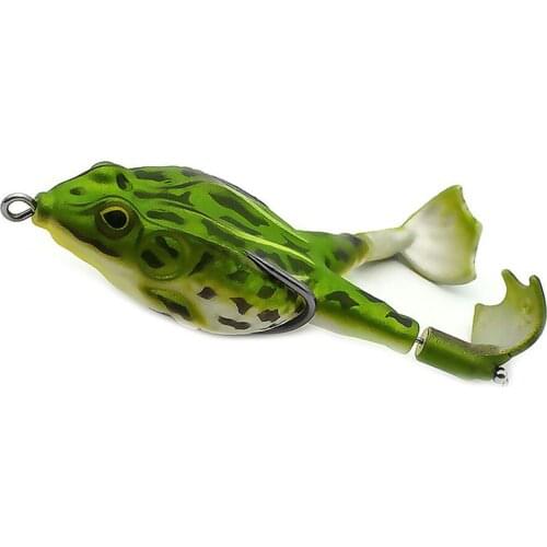 Double Propeller Frog Soft Baits Shad Soft Lure Jigging Fishing Lure Bait Prop Topwater Catfish Silicone Artificial Wobblers
