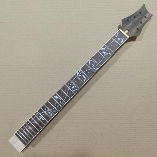 Unfinished Electric Guitar Neck mahogany 24 Fret Parts for PRS style set-in guitar neck 25.5 inch