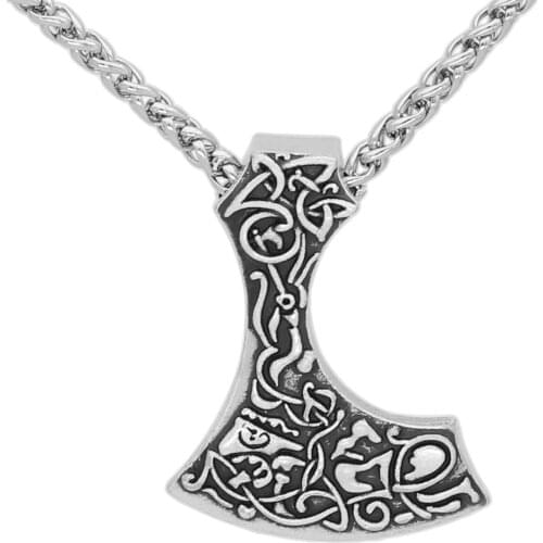 Nordic Amulet Viking Axe pagan talisman Pendant Necklace
