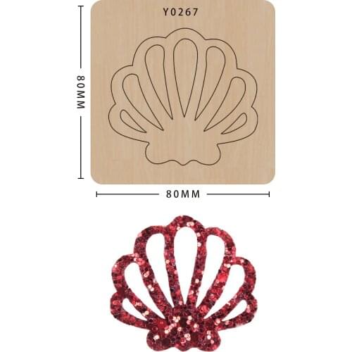 Wood Cutting Die Knife Die Diy 2021 Shell Decorative Clipboard Craft Suitable For Sizzix Bulky Machines