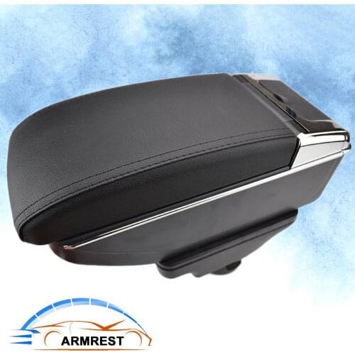 Armrest USB interface Storage Box Arm rest Center console Container For Hyundai Solaris 2 Accent Verna New Version 2017- 2020