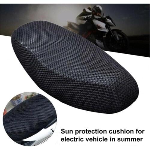 Polyester Useful Breathable Sun Block Seat Cushion Lightweight Motorcycle Air Pad Heat Insulation for Scooter