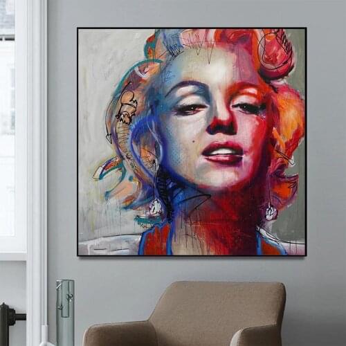 Home Decoration Poster 1 Piece Marilyn Monroe Portrait Pictures Wall Artwork Canvas Print Painting for Living Room Wall Decor