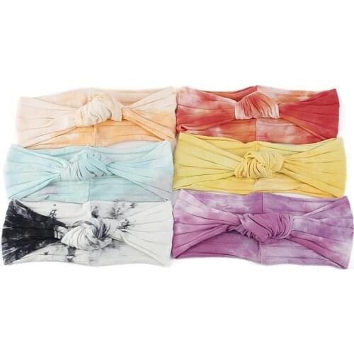 Tie Dye Fashion Women Headband Women Headband Multicolor Twist Knitted Turban Twisted Knotted Headwrap Girls Flat Hairband