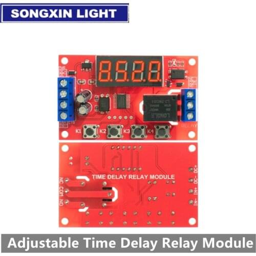 DC 5V 12V 24V 10A Adjustable Time Delay Relay Module LED Digital Timming Relay Timer Delay Trigger Switch Timer Control Switch