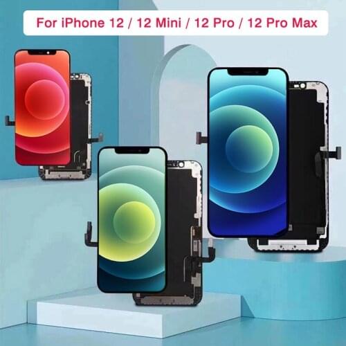 RJ INCELL Screen For iPhone 12 Pro Max Mini LCD Display 3D Touch Panel 1:1 OEM 12Pro Replacement Digital Assembly True Tone