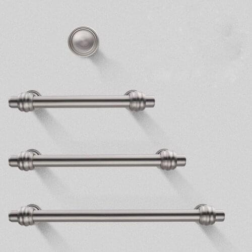 Free shipping 5pcs Simple cabinet door handles wardrobe drawer pulls black furniture High-top wine cabinet handles Hardware knob