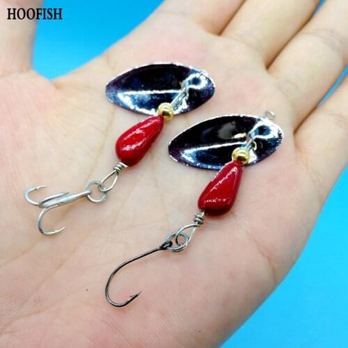 HOOFISH 10PCS/LOT Mini Jig Fishing Lure 2.5g/4.5g Microjigging Spinner Spoon Hard Bait Crankbait Spinner Fishing Tackle