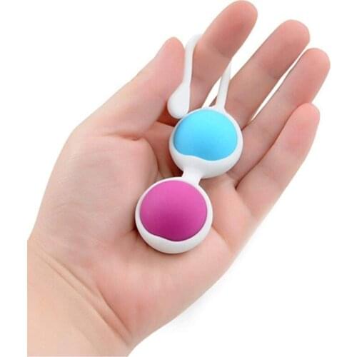 Silicone Ben Wa Ball Vagina Tighten Exercise Smart Kegel Ball Vibrator Vaginal Tightening Trainer Sex Toys For Women No Vibrator