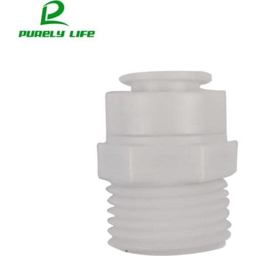 No buckle Water purifier water Threaded joints/ connector,1/2" External thread to 3/8" pipe,Water purifier accessories fast join