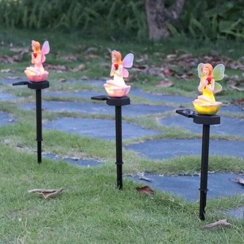 LED Solar Flower Fairy Lights Outdoor Pixie Lawn Stakes Lamps Garden Decoration Solar Bollard Light Led Solar Stick Lights