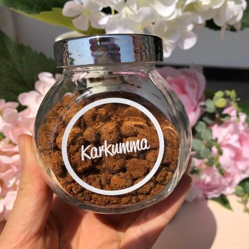 Spices Jar Labels Popular custom White Pantry tin bottle stickers home kitchen organization item ( jar not included)