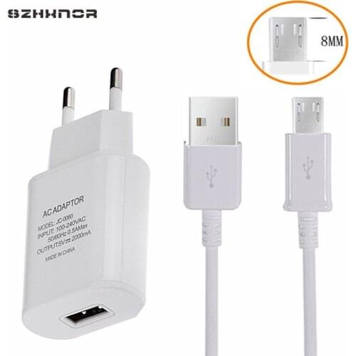 8mm Deep Connector Charger USB for Leagoo Kiicaa Power Blackview BV6000 Oukitel C8 U20 Plus Micro USB V8 Charger Adapter Cabel