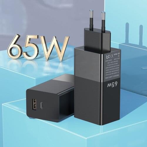 Lovebay 65W GaN Charger Quick Charge 4.0 3.0 Fast Charger Type C PD USB Charger Universal Plug Wall Laptop Tablet For iPhone 11