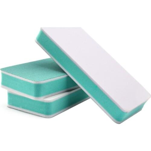 1000PCS Wholesale Professional Manicure Nail File Sponge Buffing Sanding Block Washable Double Sides Diamond Fancy Nail Buffers