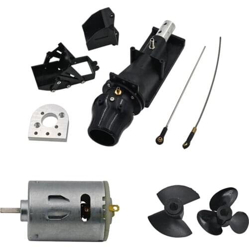 540 Brushed Motor Water Jet Thruster Pump Sprayer with Motor Pads 2 Blades 3 Blades Propeller for RC Boat Update Accessories