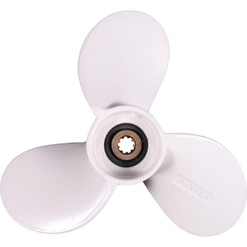 AU05 -Aluminum Outboard Propeller 3X7-1/2X7 for Yamaha 4-6Hp 6E0-45943-00