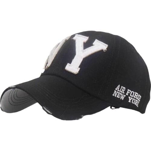 Unisex Fashion Cotton Baseball Caps Embroidery N Snapback Hat for Men Women Sun Hat Bone Gorras Patch Embroidery Fishing Cap