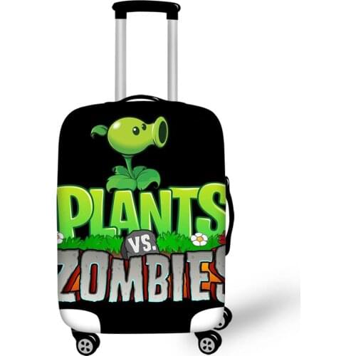 HaoYun Travel Luggage Cover Plants Zombies Hot Game Pattern Suitcase Cover Cartoon Elastic Dust-proof & Water-proof Protector