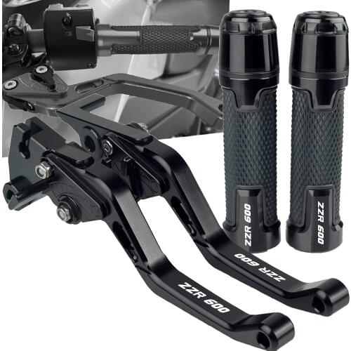 For KAWASAKI ZZR600 ZZR 600 2005-2009 2008 2007 2006 Motorcycle Accessories CNC Brake Clutch Levers Handlebar Handle bar grips