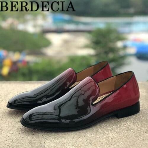 Berdecia Gradient Leisure Style Manual Flats Casual Shoes Low Top Outdoor Running Vulcanized Shoe Chaussures Male Gentleman
