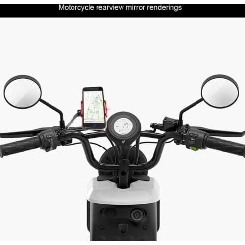 Motorbike Electric Bike Motorcycle Rearview Mirror Extension Mount Bracket Holder for Mobile Phone Tablet Handlebar Mount Stand