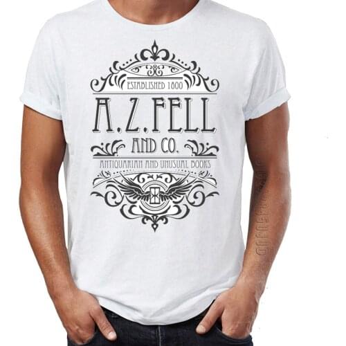 Mens T Shirt Good Omens Crowley and Aziraphale Awesome Artwork Printing Tshirt For Male Graphic Tops & Tees O-Neck Camiseta