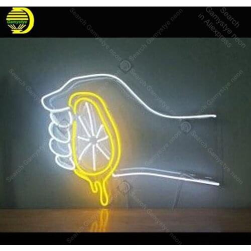 Neon light Signs Lemon Juice Neon Bulb sign Lamp Handcraft Bedroom PUB Store display Business neon Letrero Neons enseigne lumine