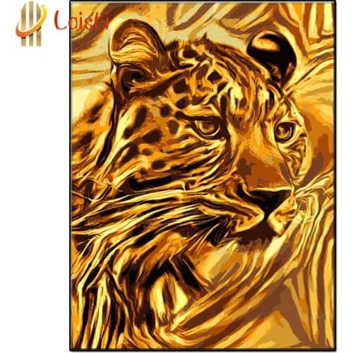 New 5D Abstract animal art, tiger full Round diamond painting DIY diamond painting embroidery Home Decor diamond mosaic gift