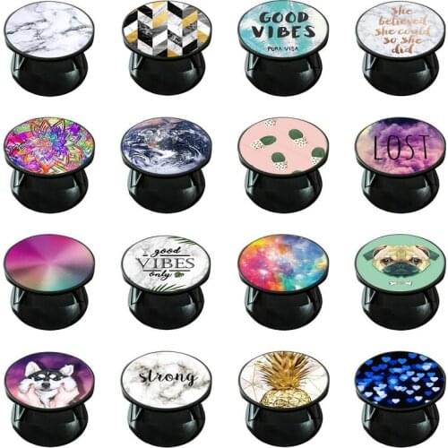 Fashion Round Phone Holder Stand For iphone huawei xiaomi Mobile Accessory Easy Hold Grip Mount Universe for all Phones