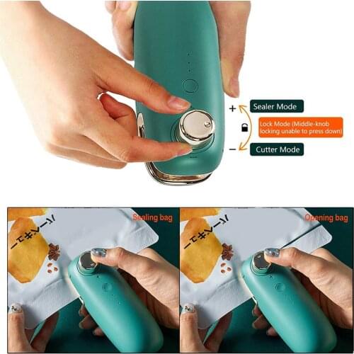 Usb Charging Portable Heating Plastic Bag Sealing Machine Cordless Handheld Vacuum Food Sealing Machine Vacuum Sealer Packer