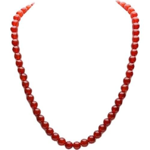 Xinjiang Natural Jade And Nephrite Jade Jade Red Agate Beads Necklace And Jade Chain