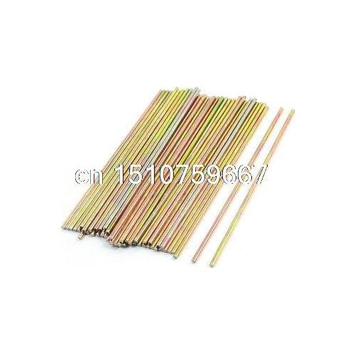 RC Airplane Stainless Steel Straight Shaft Round Rods 74mm x 1.4mm 50 Pcs